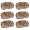 vidaXL Koce narzutowe 6 pcs Camel 150 x 200 cm Polar
