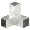 vidaXL Łącznik do słupk&oacute;w w kształcie Y, galwanizowany metal, 71x71 mm