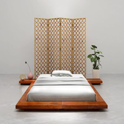 vidaXL Rama łóżka futon w japońskim stylu, drewno akacjowe, 90x200 cm