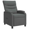 vidaXL Fotel recliner ciemnoszary tkanina