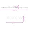 vidaXL System do montażu drzwi przesuwnych, 400 cm, stal, czarny