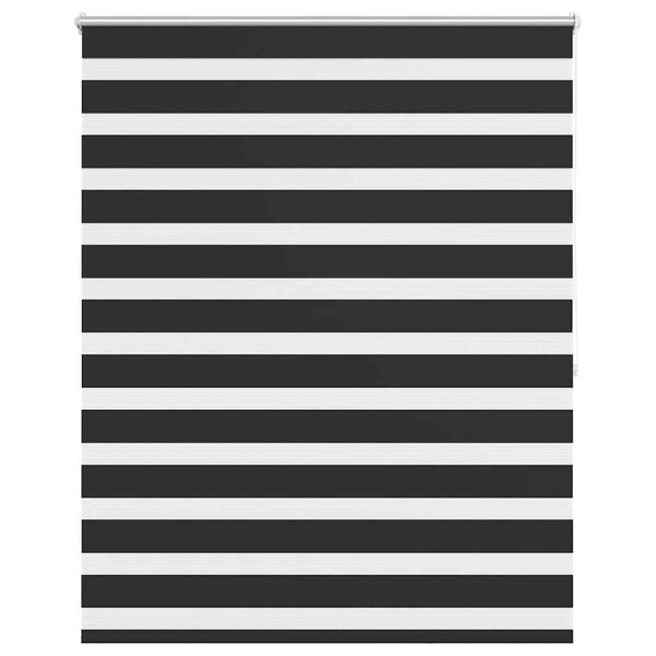 vidaXL Roleta Zebra 120,9x175 cm Szerokość materiału 116,7 cm czarna