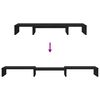 vidaXL Podstawka pod monitor, regulowana, czarny dąb, 80x24x10,5 cm