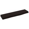 vidaXL P&oacute;łka, ciemnobrązowa, 40x10x2 cm, wykończone lite drewno dębowe