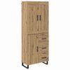vidaXL Highboard 2 pcs Dąb rzemieślniczy 69,5 x 34 x 180 cm