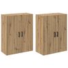 vidaXL Szafka ścienna 2 pcs Dąb rzemieślniczy 69,5 x 34 x 90 cm