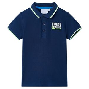 Koszulka dziecięca polo, granatowa, 116
