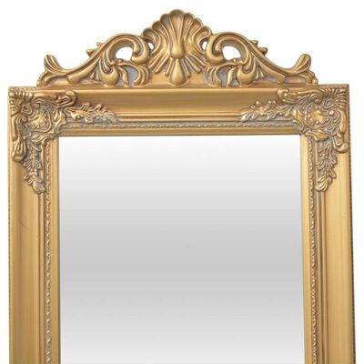 vidaXL Lustro wolnostojące w stylu barokowym, 160x40 cm, złote