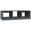 vidaXL Stolik kawowy, szary, 110x50x34 cm, lite drewno sosnowe