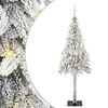 vidaXL Choinka z 300 diodami LED z podstawą Biały 180 cm PE i stal