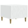 vidaXL Stolik kawowy Biały 50 x 49 x 40 cm Drewno inżynieryjne