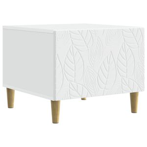 vidaXL Stolik kawowy Biały 50 x 49 x 40 cm Drewno inżynieryjne
