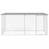 vidaXL Klatka dla kurczaków z dachem jasnoszara 203x98x90 cm ocynkowana stal