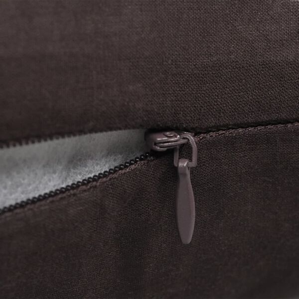 4 brązowe poszewki na poduszki, bawełniane, 40 x 40 cm