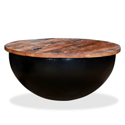 vidaXL Stolik kawowy z drewna odzyskanego, kształt misy