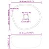 vidaXL Basin z rzeczonego kamienia Jasnoszary 45 x 35 x 15 cm