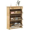 vidaXL Szafka na buty Corona, 99x32x138 cm, lite drewno sosnowe