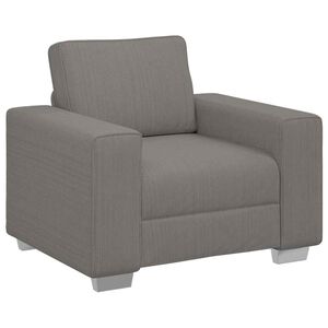 vidaXL Sofa Fotel Jasnoszary 100x77x82 cm Tkanina sztruksowa
