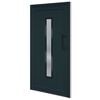 vidaXL Drzwi wejściowe, antracytowe, 108x208 cm, PVC