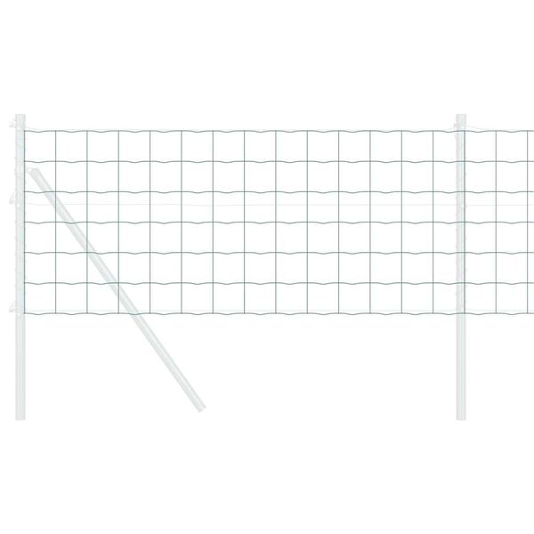 vidaXL Ogrodzenie Euro Zielony 0.6 x 10 m Żelazo pokryte PVC