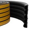 vidaXL Samoprzylepna uszczelka okienna Czarny 14 x 12 mm 25 m