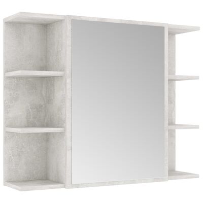 vidaXL 3-częściowy zestaw mebli łazienkowych, szarość betonu, płyta