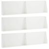 vidaXL Mur oporowy 6 szt. 80 x 12 x 50 cm Stal Biały