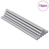 vidaXL Rura gwintowana 12 pcs Srebrny 6 x 120 mm Stal
