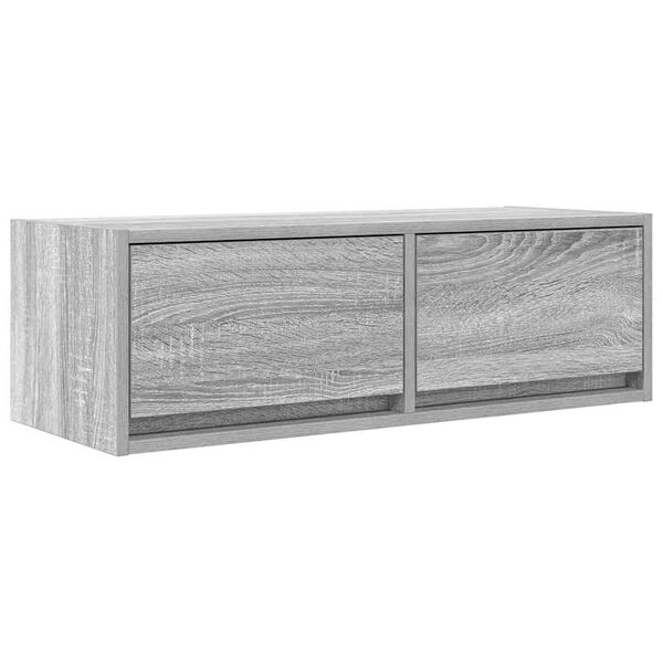 vidaXL Szafka RTV Szara Sonoma 80x31x25,5 cm Drewno klejone