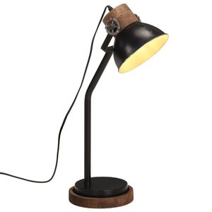 vidaXL Lampa stołowa, 25 W, czarna, 18x18x60 cm, E27