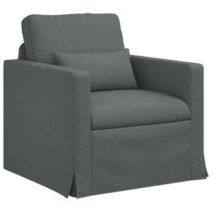 vidaXL Sofa Ciemnoszary 78 x 77 x 80 cm tkanina