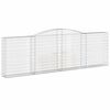 vidaXL Łukowaty kosz gabionowy 400x30x120/140 cm, galwanizowane żelazo