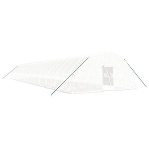vidaXL Szklarnia ze stalową ramą, biała, 144 m&sup2;, 24x6x2,85 m