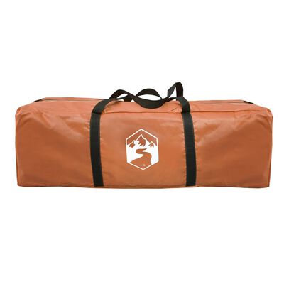 vidaXL Namiot prysznicowy, szaro-pomarańczowy, 121x121x225 cm, tafta