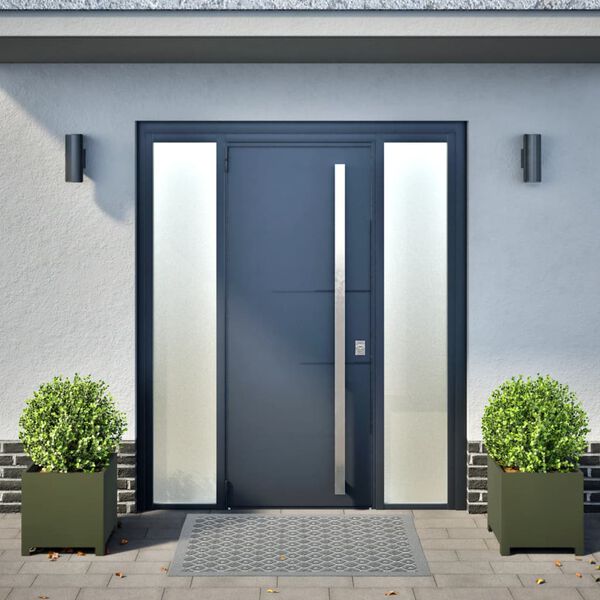 vidaXL Donice ogrodowe, 2 szt., oliwkowozielone, 40x40x40 cm, stalowe