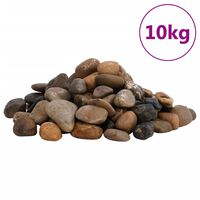 vidaXL Polerowane kamyki, 10 kg, różnokolorowe, 2-5 cm