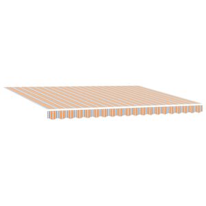 vidaXL Markiza wysuwana Wielokolorowe 450 &times; 300 cm Tkanina i aluminium