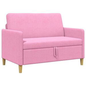 vidaXL Sofa z miejscem do przechowywania r&oacute;żowy 122 x 78 x 87 cm