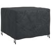 vidaXL Pokrowiec na meble Gładki Czarny 113 x 113 x 73 cm 210D