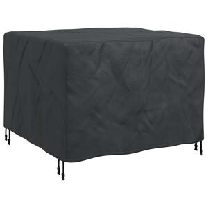 vidaXL Pokrowiec na meble Gładki Czarny 113 x 113 x 73 cm 210D