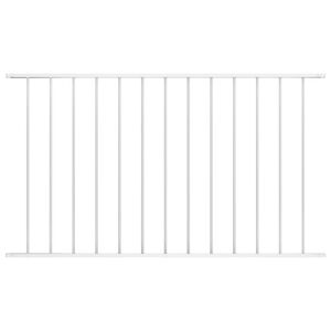 vidaXL Panel ogrodzeniowy Woerden stal malowana proszkowo 163x75 cm biały