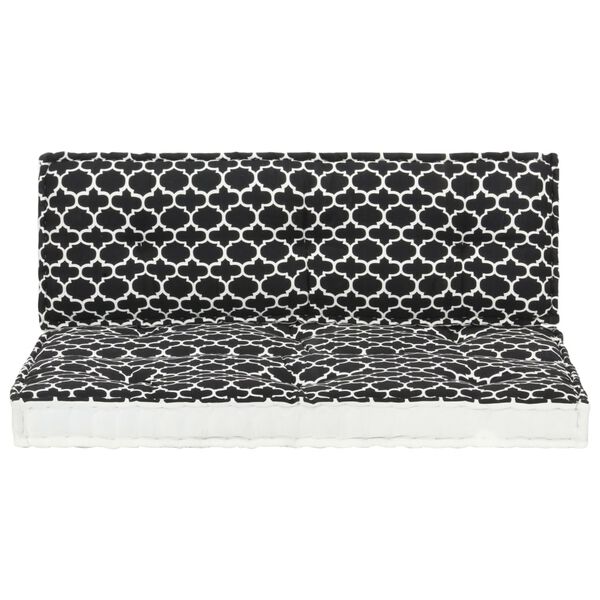 vidaXL Poduszki ogrodowe na kanapę z palet, 2 sztuki, z nadrukiem