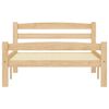 vidaXL Rama ł&oacute;żka z 2 szufladami, lite drewno sosnowe, 90x200 cm