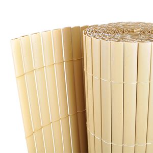 vidaXL Panele Ogrodzeniowe Ż&oacute;łty PVC