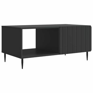vidaXL Stolik kawowy Czarny 90 x 50 x 40 cm Drewno inżynieryjne