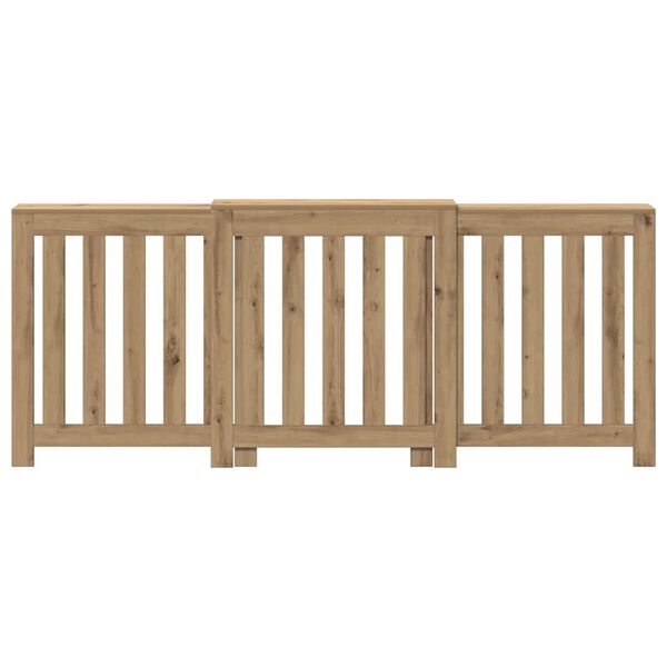 vidaXL Osłona na grzejnik, dąb artisan, 205x21,5x83,5 cm