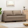 vidaXL 2-osobowa sofa, kolor cappuccino, 140 cm, sztuczna sk&oacute;ra