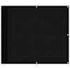 vidaXL Parawan balkonowy, czarny, 90x1000 cm, 100% poliester Oxford