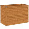 vidaXL Podwyższona grządka ogrodowa 100x50x69 cm, stal Corten