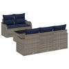 vidaXL Zestaw Sof na Ogr&oacute;d Szary 55 x 55 x 37 cm polirattan